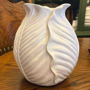 White Cabbag Vase
